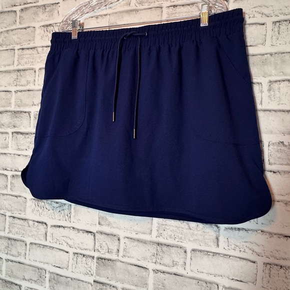 Navy Blue Skort St.Johns Bay size XL petite draw string pockets - Picture 3 of 11